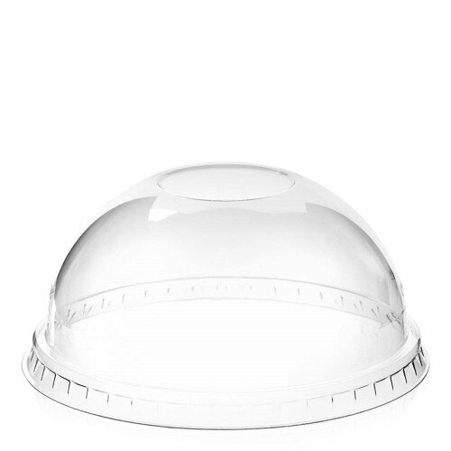 4oz Ice Cream PET Closed Dome Lid x 100 Pack_0